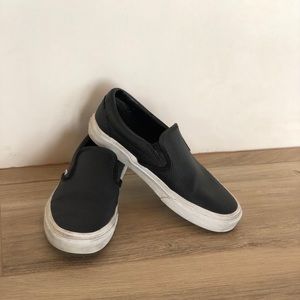 Black perforated Asher Vans